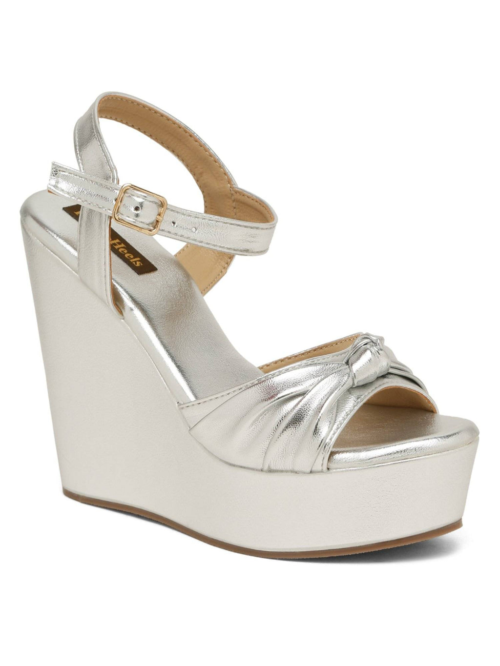 Women Gold Wedges Heels | H78 - view 13