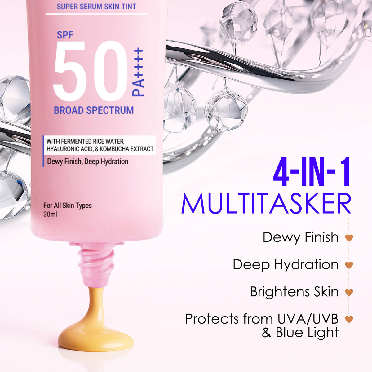 BB & Tint BB Cream 4 In 1 Lightweight Foundation | F14 - view 8