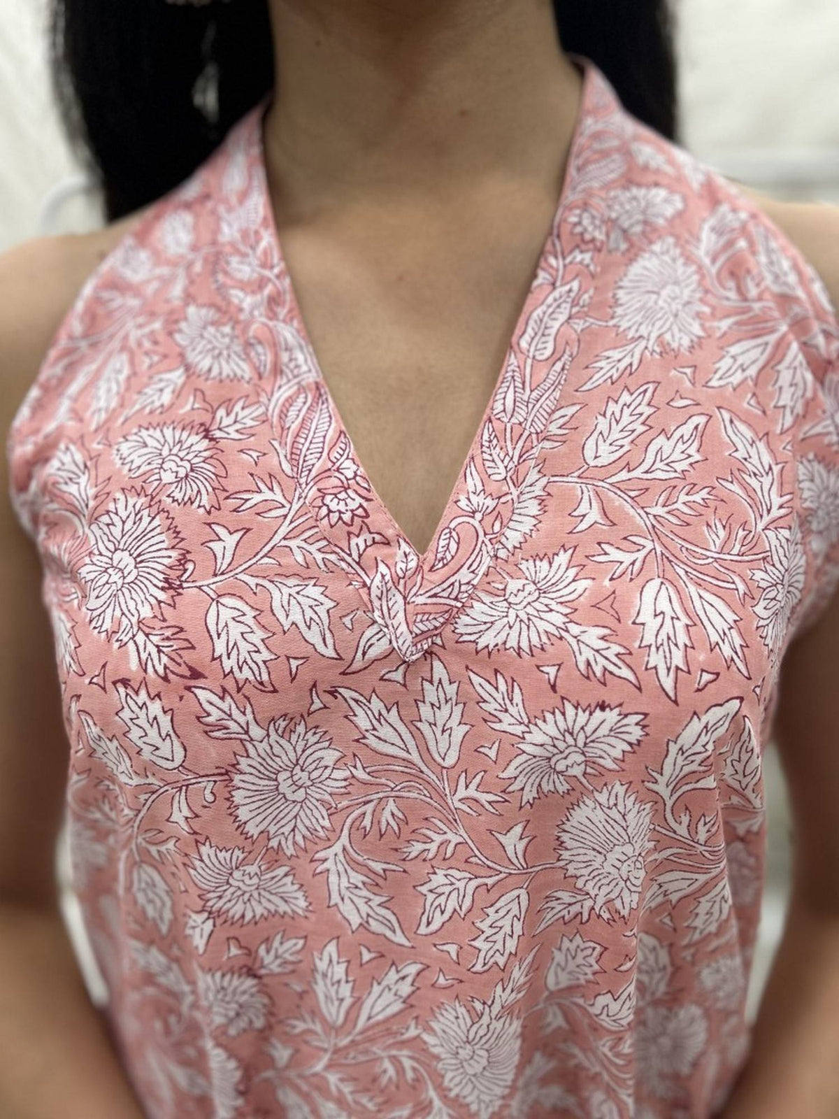 Women Indigo V-Neck Sleeveless Kurta | KDG - view 59