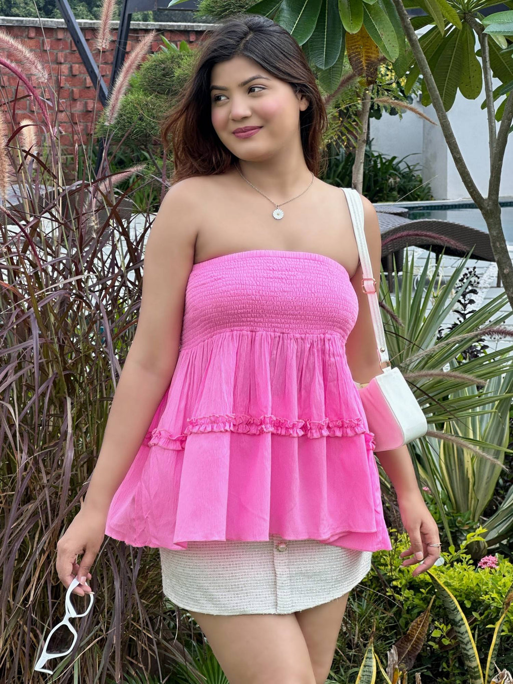 Women Charming Pink Top | TT90 - view 3