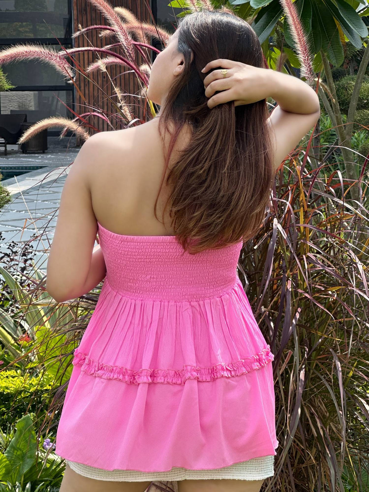 Women Charming Pink Top | TT90 - view 4