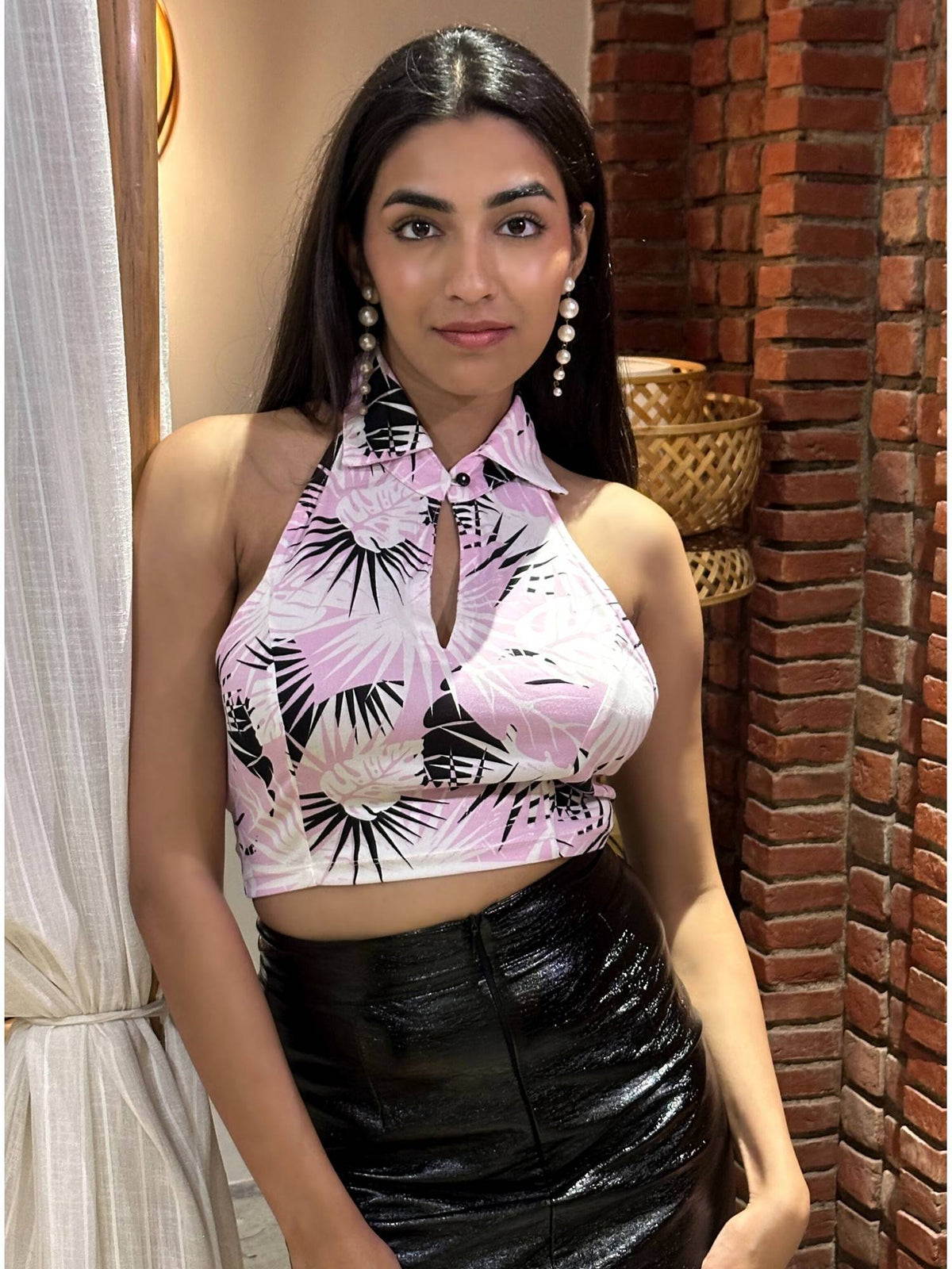 Casual Regular Sleeves Printed Women Multicolor Crop Top | CT61 - view 2