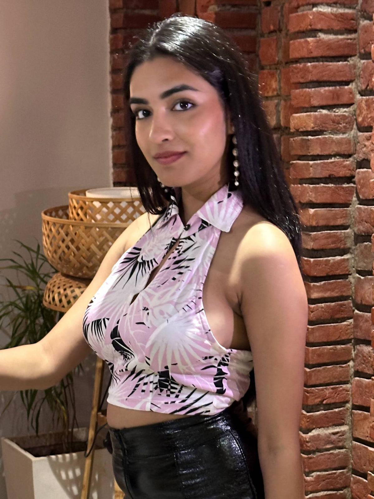 Casual Regular Sleeves Printed Women Multicolor Crop Top | CT61 - view 4