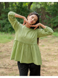 Peplum Blue Top | pt51 - view 18