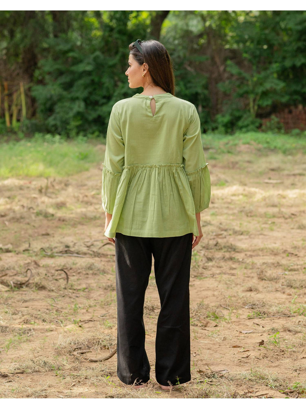 Peplum Blue Top | pt51 - view 20