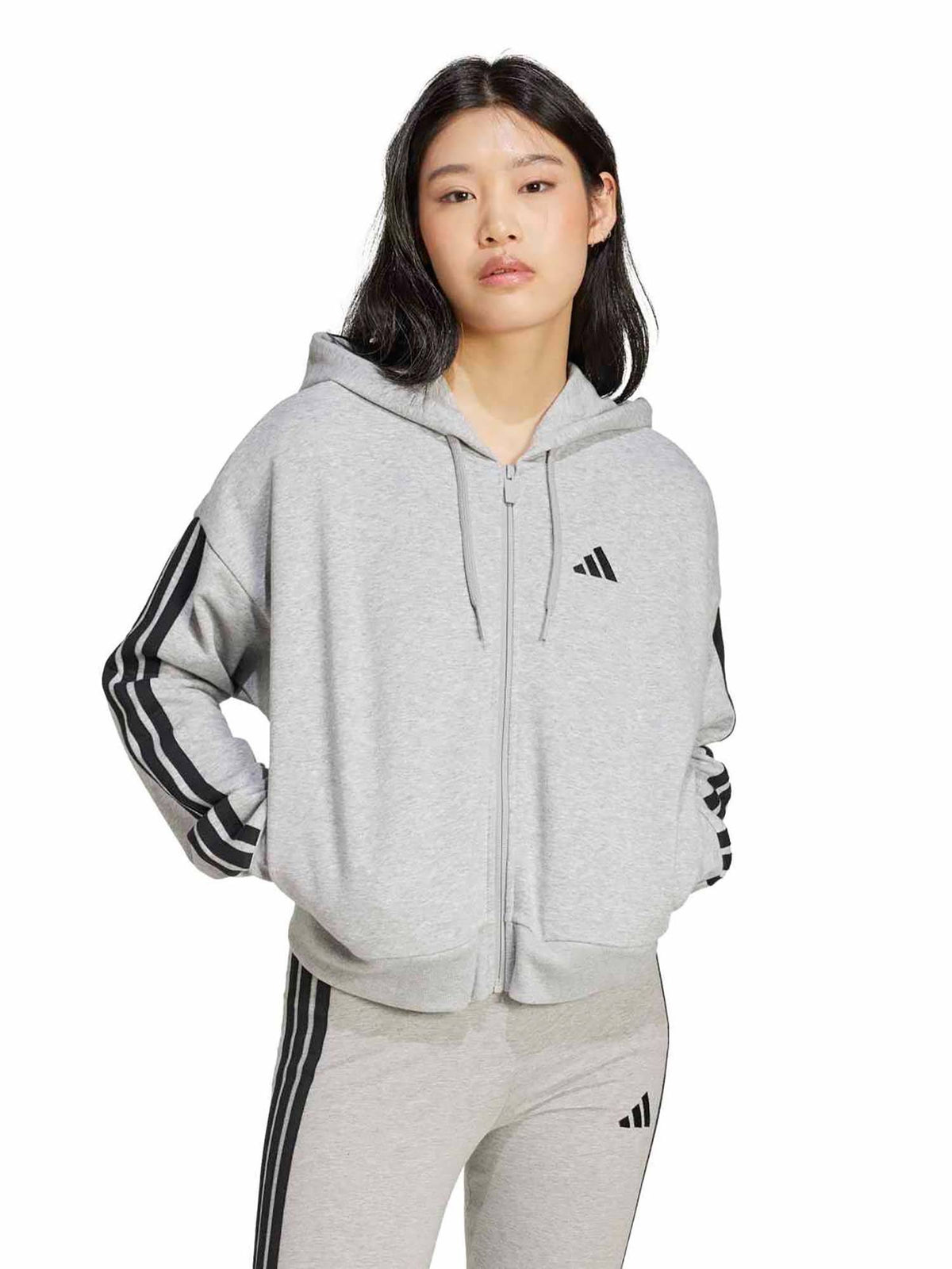 W 3S FT FZ HD Women Grey Training Jacket | JK12 - view 1