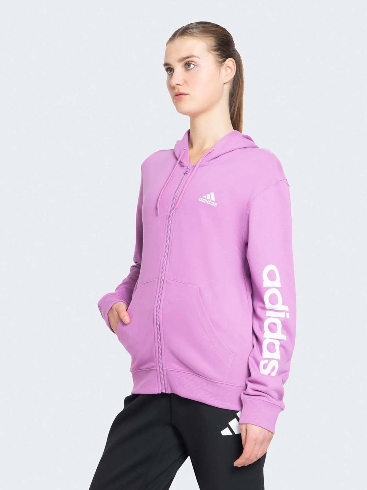 W LIN FT FZ HD Women Purple Training Jacket | JK12 - view 3