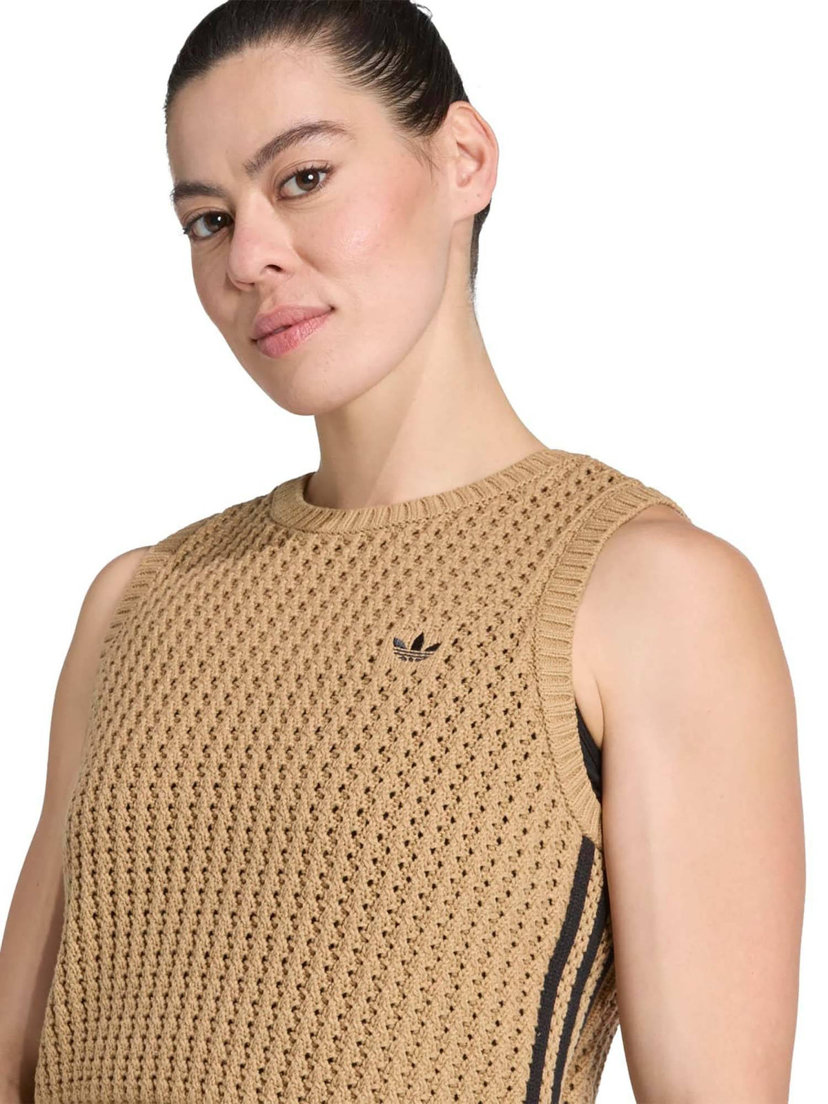 KNITTED VEST Women Brown Vest | TT89 - view 5