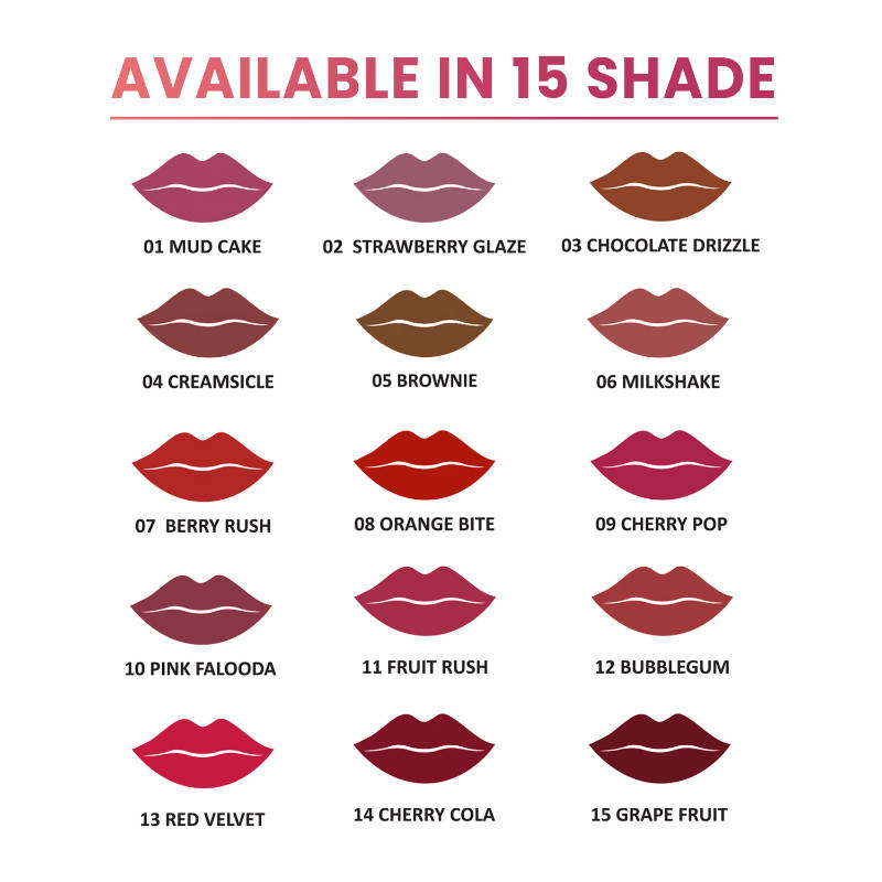 Rich Color Non-Transfer Long Stay Creamy Lipstick - Grape Fruit 15 | L12 - view 3