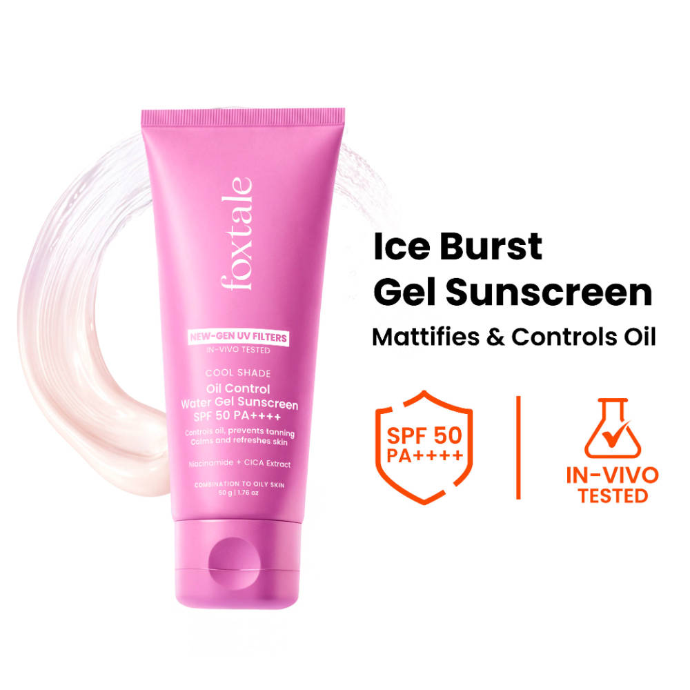 SPF 50 Ice-Burst Gel Sunscreen for Oily Skin, In-Vivo Tested PA++++, Lightweight, Matte Skin | FC3 - view 1
