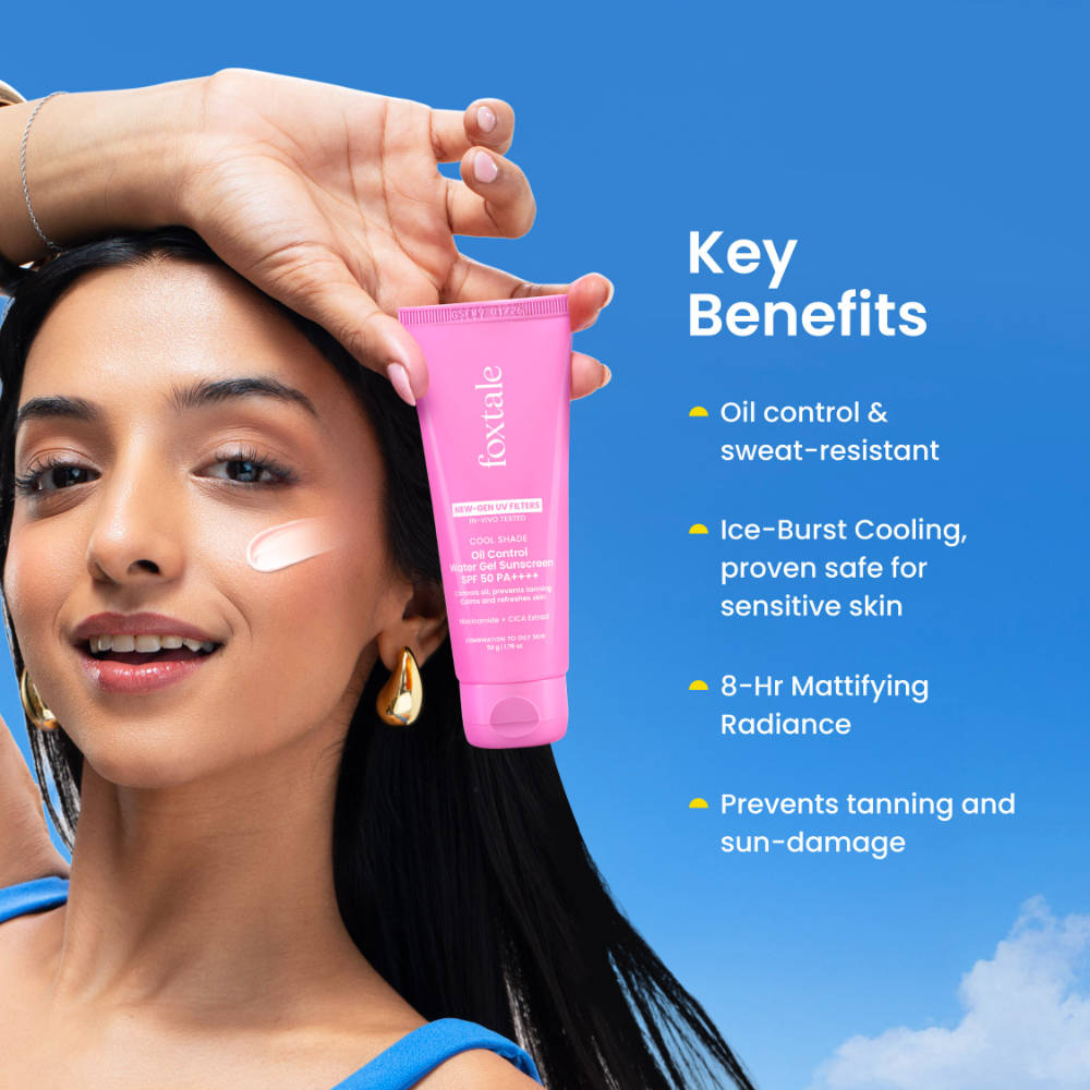SPF 50 Ice-Burst Gel Sunscreen for Oily Skin, In-Vivo Tested PA++++, Lightweight, Matte Skin | FC3 - view 2