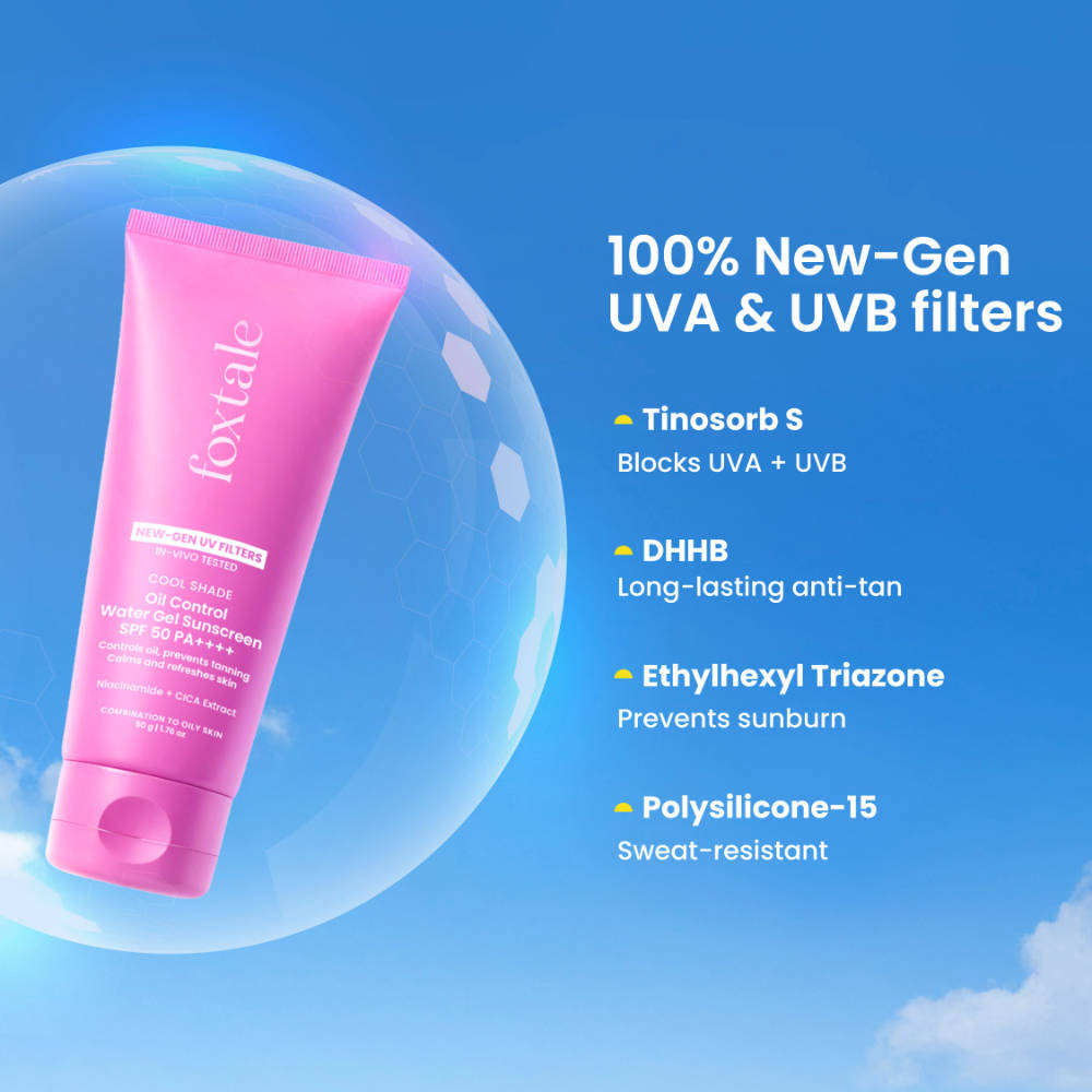 SPF 50 Ice-Burst Gel Sunscreen for Oily Skin, In-Vivo Tested PA++++, Lightweight, Matte Skin | FC3 - view 4