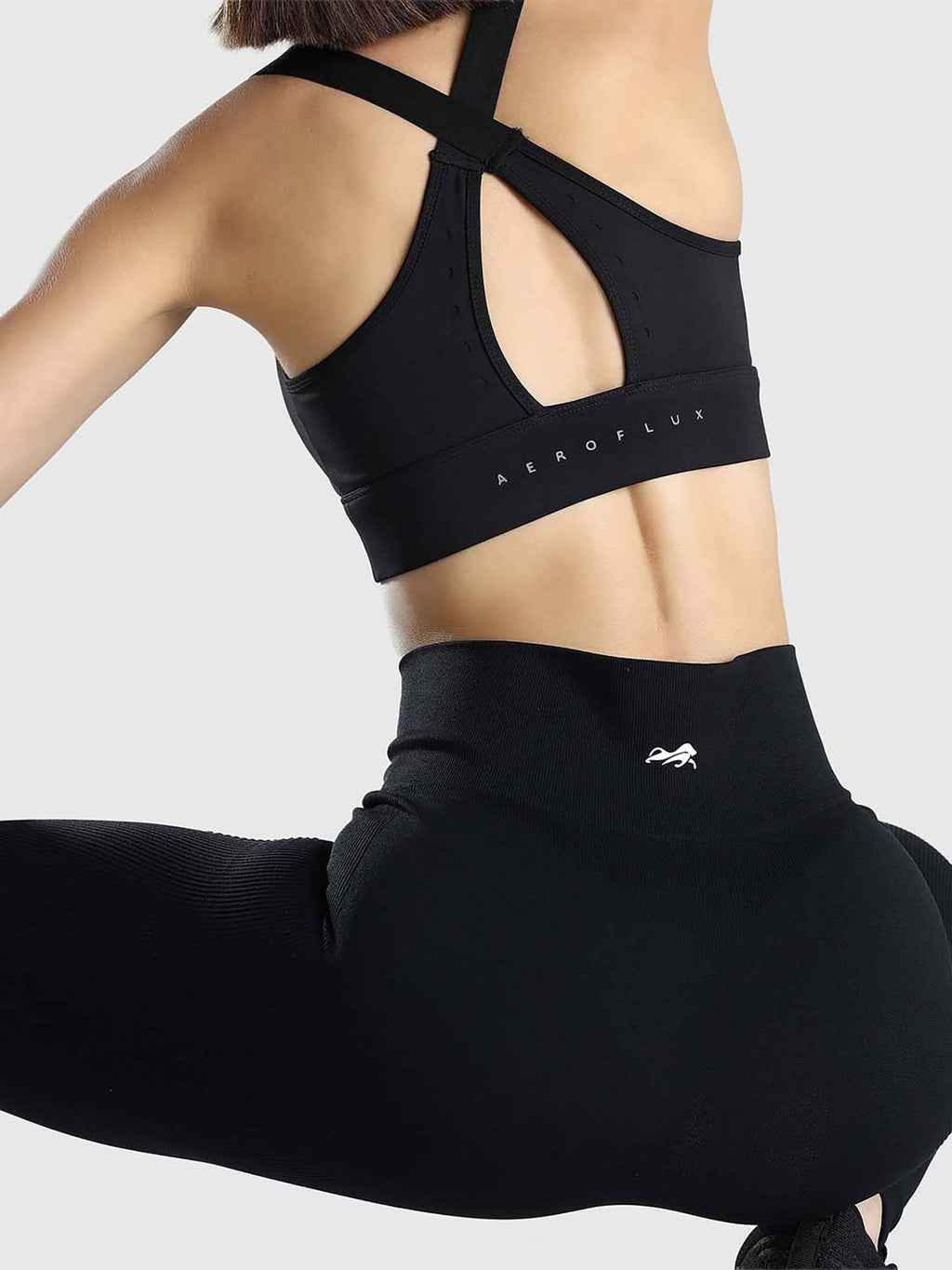 Women Teal Cross-Back Sports Bra | sb09 - view 12