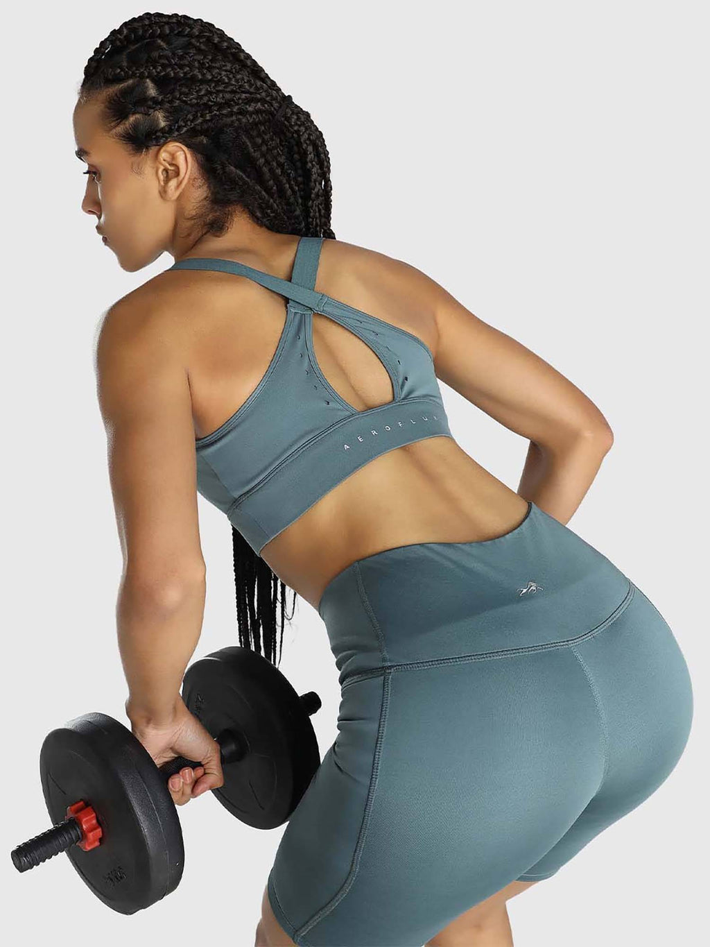 Women Black Cross-Back Sports Bra | sb09 - view 15