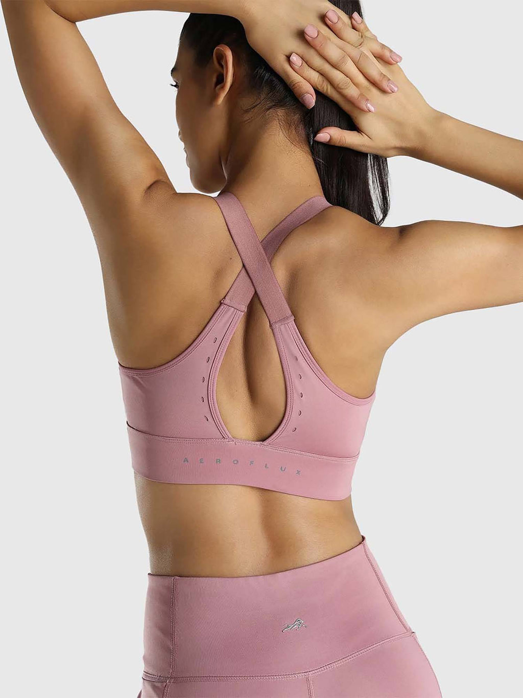 Women Black Cross-Back Sports Bra | sb09 - view 7