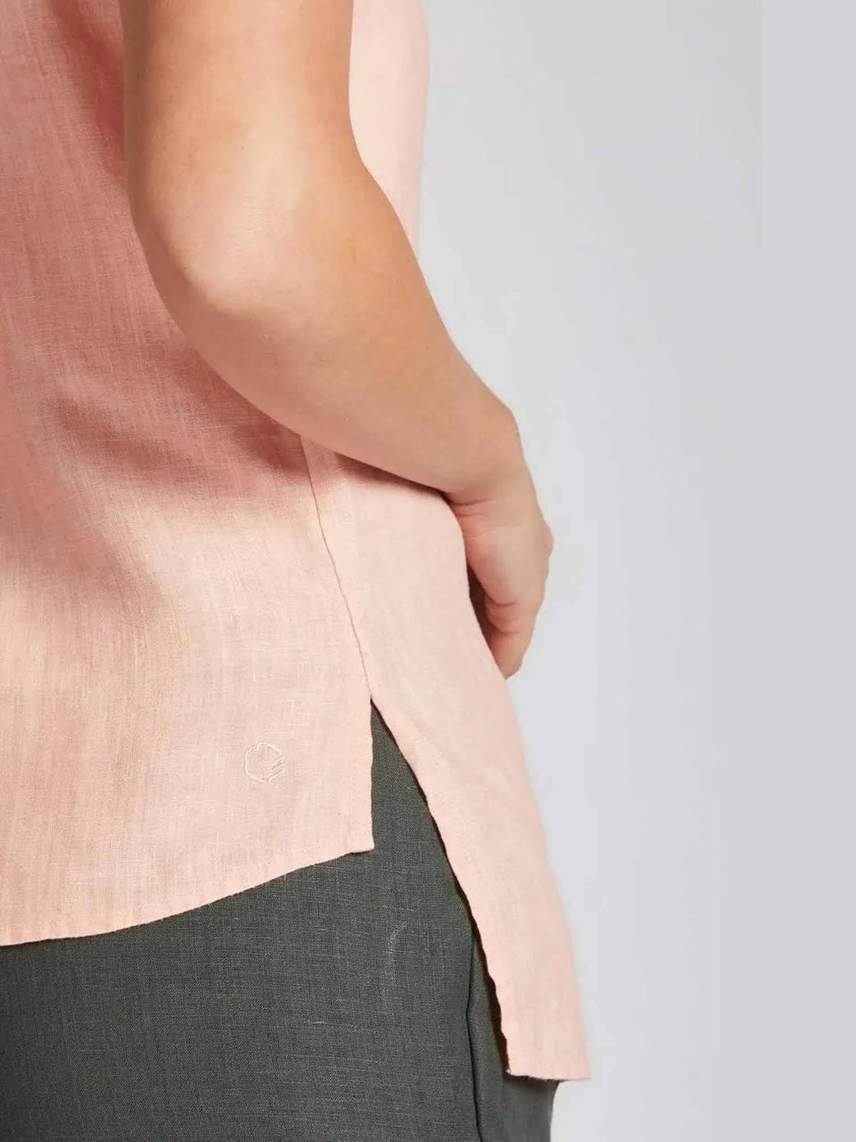 Peach Slim fit Tide Halter Top | HT67 - view 4