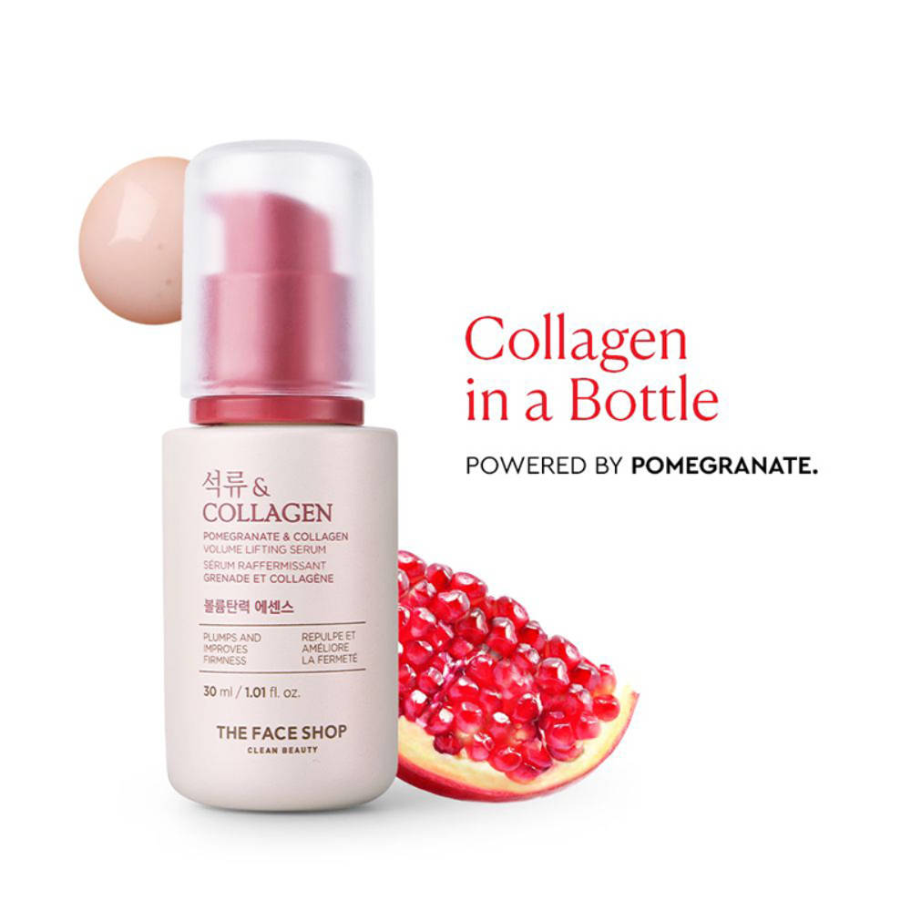 Pomegranate And Collagen Serum, With 10% Collagen & Hyaluronic Acid, For Skin Firming | Z8 - view 1