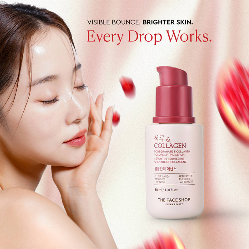 Pomegranate And Collagen Serum, With 10% Collagen & Hyaluronic Acid, For Skin Firming | Z8 - view 3