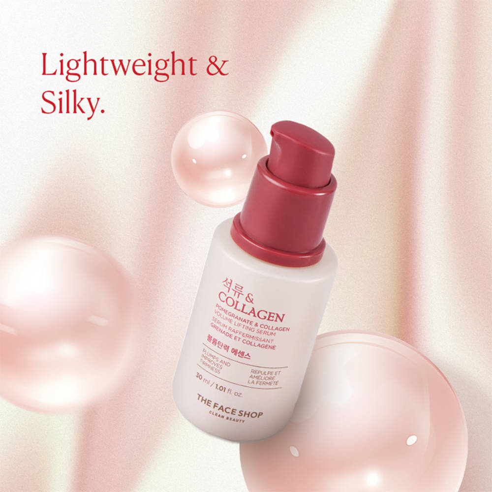 Pomegranate And Collagen Serum, With 10% Collagen & Hyaluronic Acid, For Skin Firming | Z8 - view 4