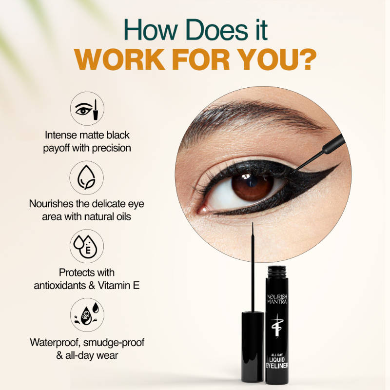 All-Day Liquid Eyeliner with Smudgeproof Intense Pigment | E20 - view 3