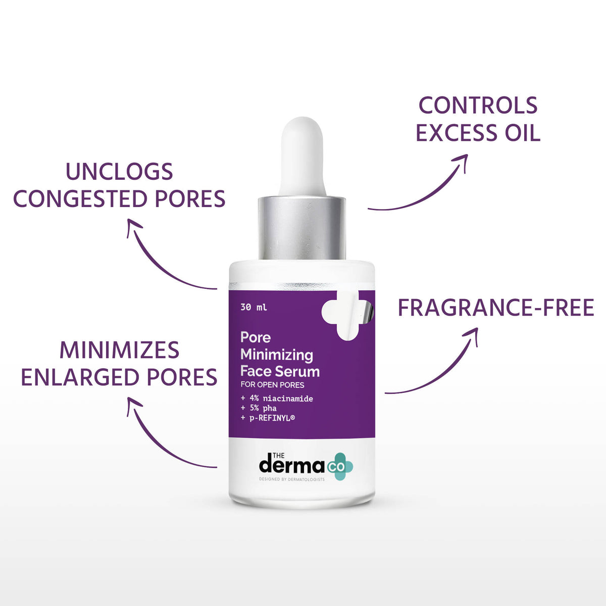 Pore Minimizing Face Serum With 4% Niacinamide, 5% PHA And P-refinyl For Open Pores | Z8 - view 3