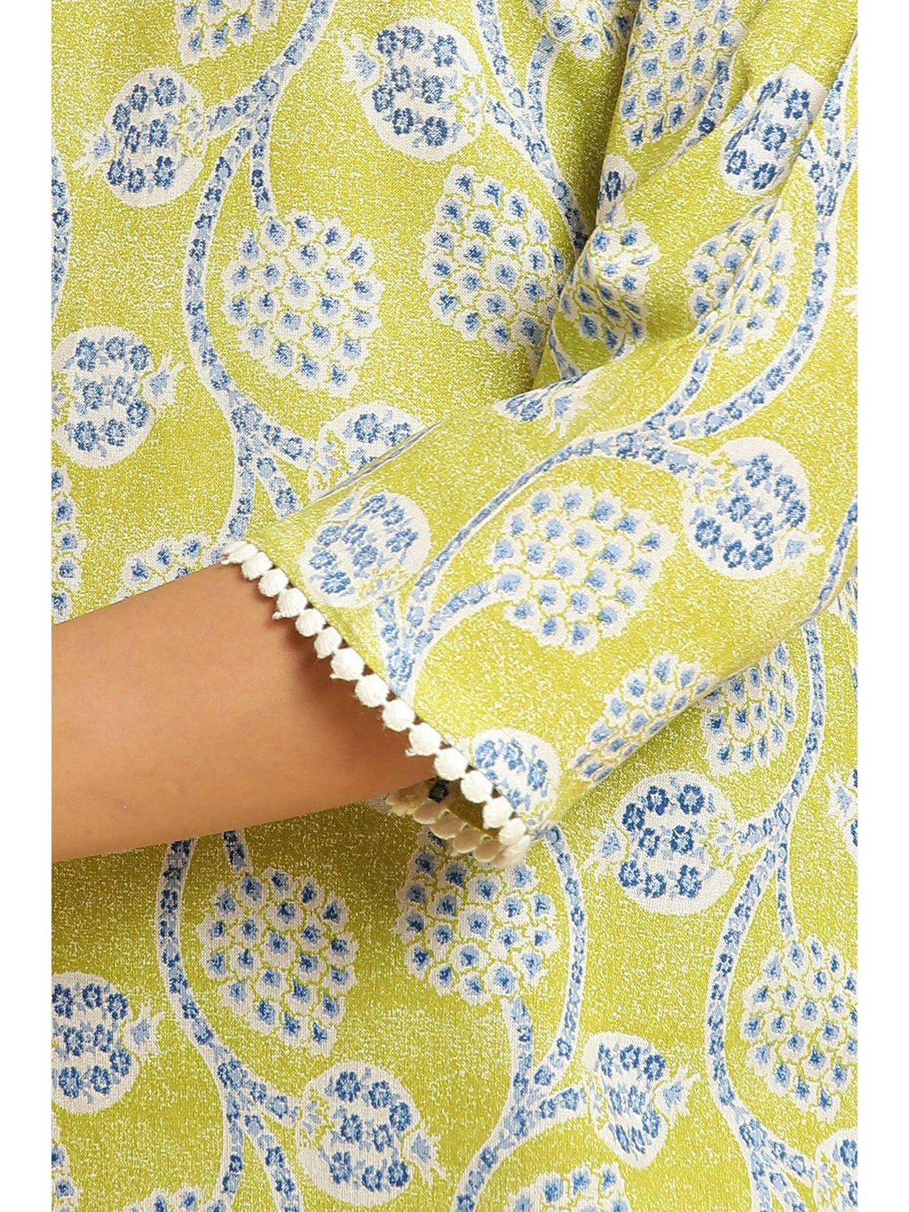Green Floral Kurta | U3S - view 7