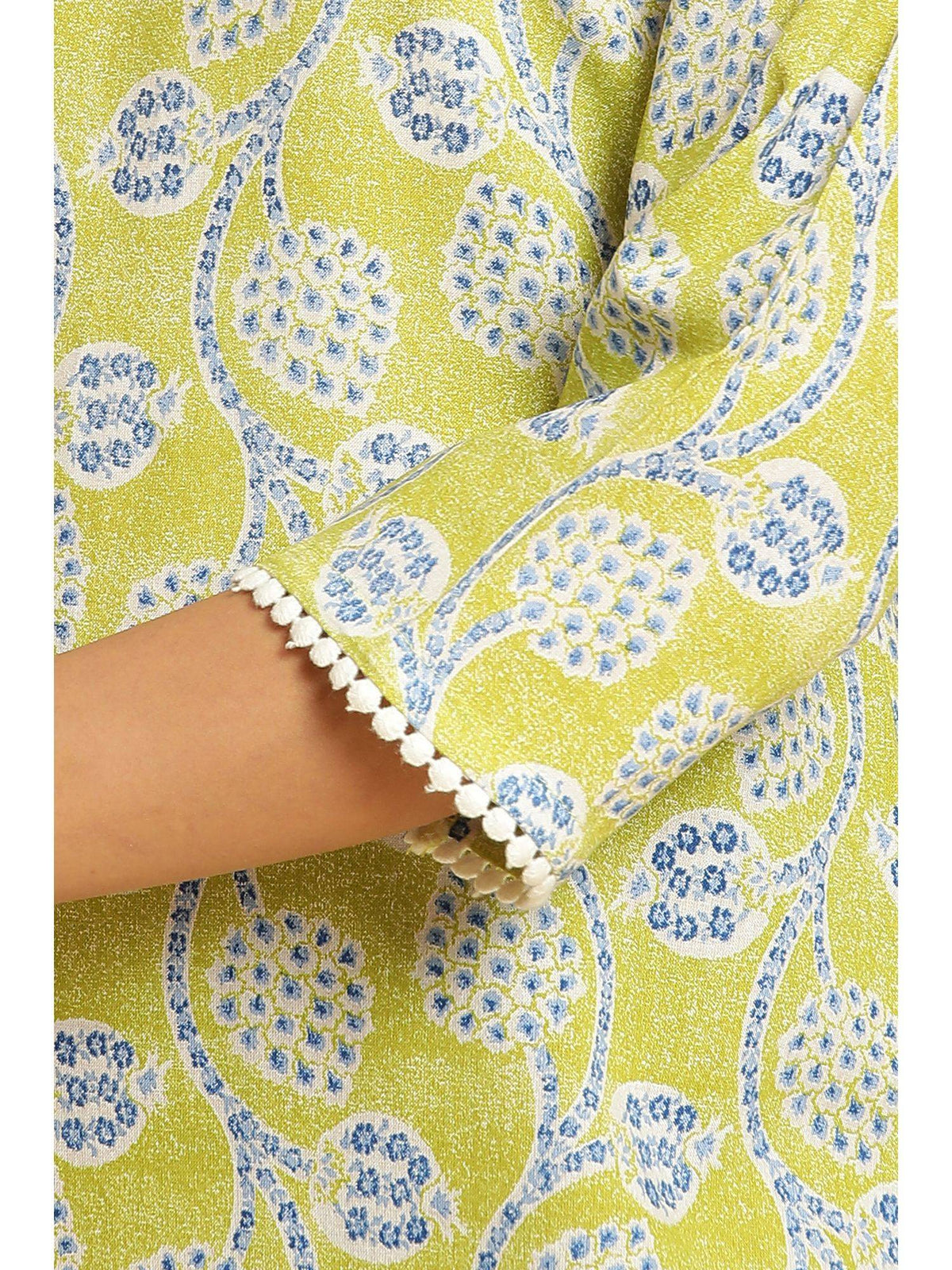 Green Floral Kurta | U3S - view 7