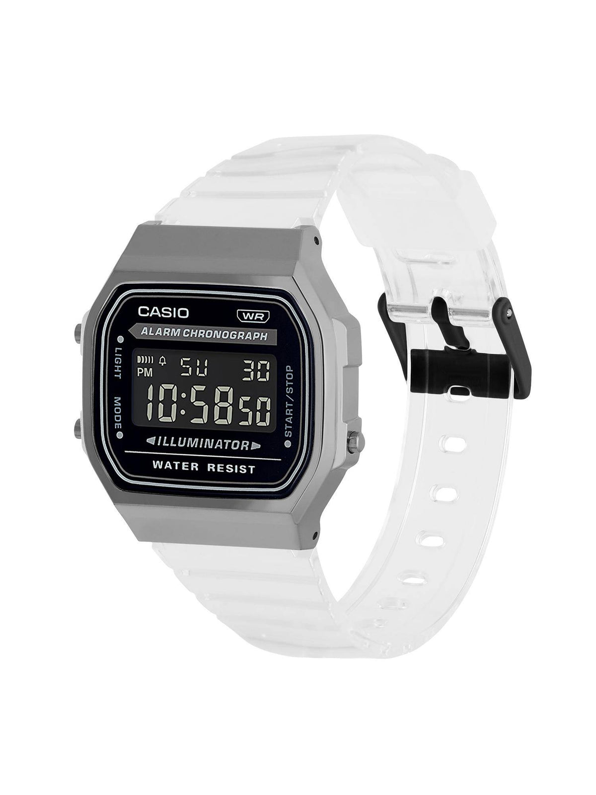 Unisex Vintage Series Black Dial Digital Watch - A168XES-1BDF | W92 - view 3
