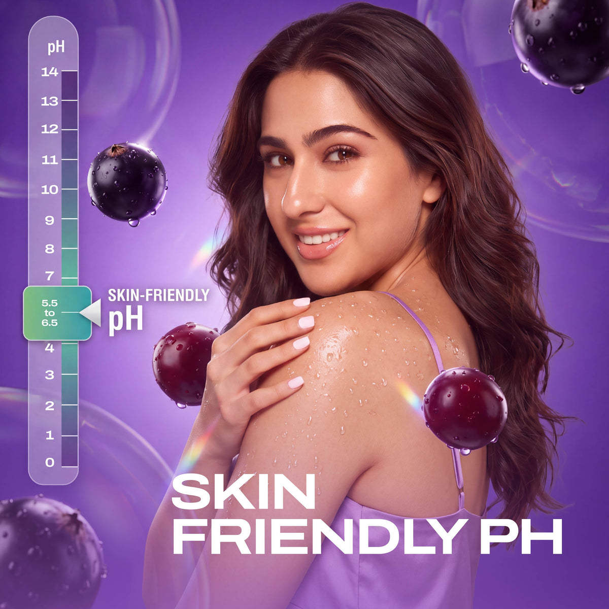 Shower Gel Blackcurrant & Bearberry Body Wash With Skin Conditioners For Radiant Glow | B20 - view 5