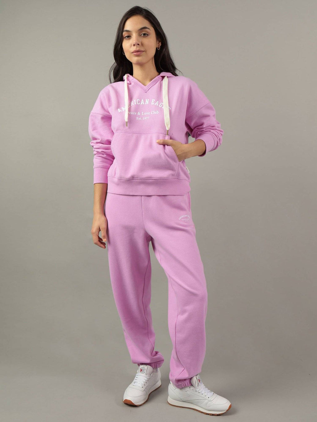 Pink Graphic Hooded Sweatshirt | HD56 - view 3