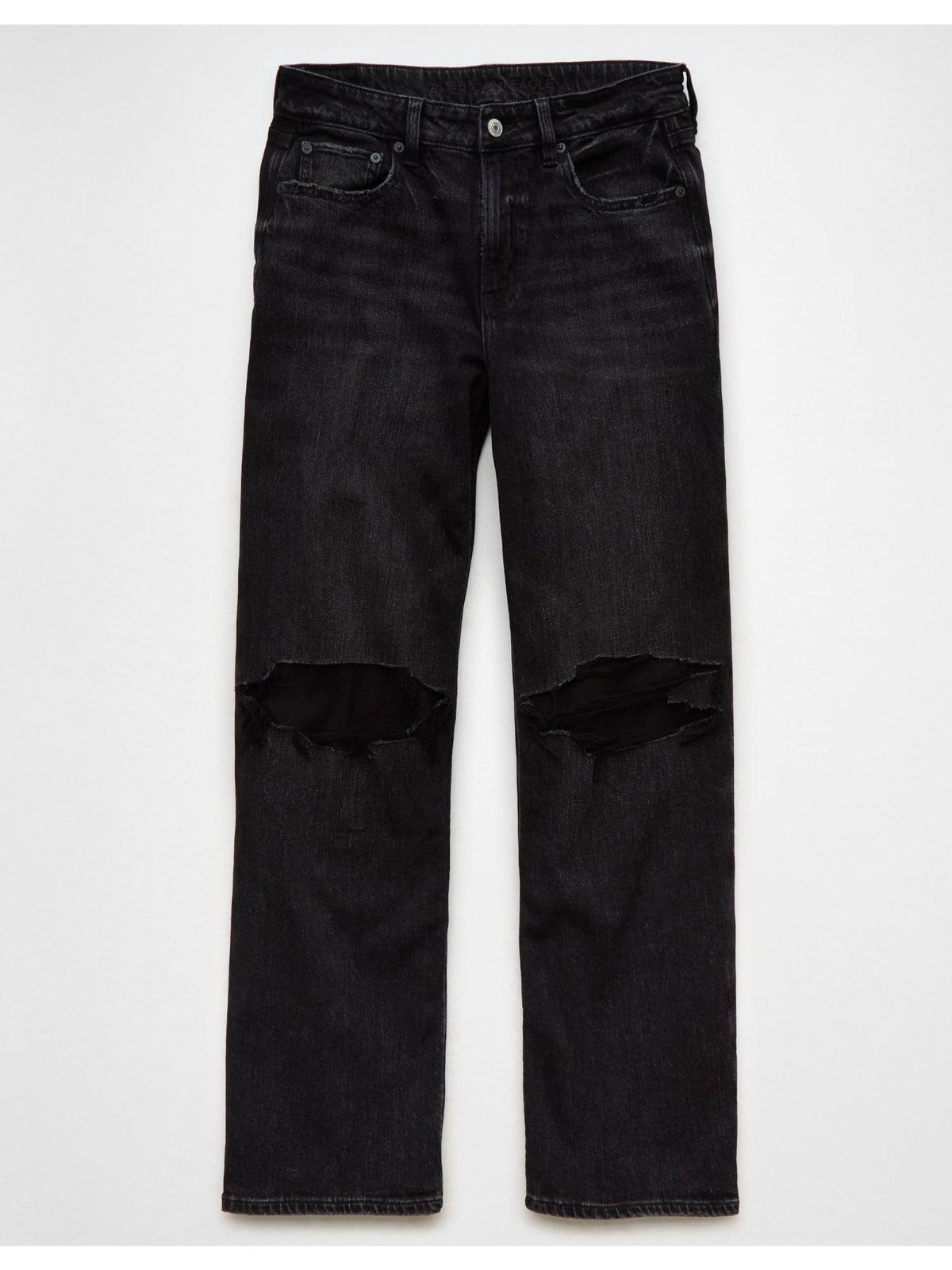 Women Black Ripped Super High Rise Baggy Wide-leg Jeans | RF89 - view 4