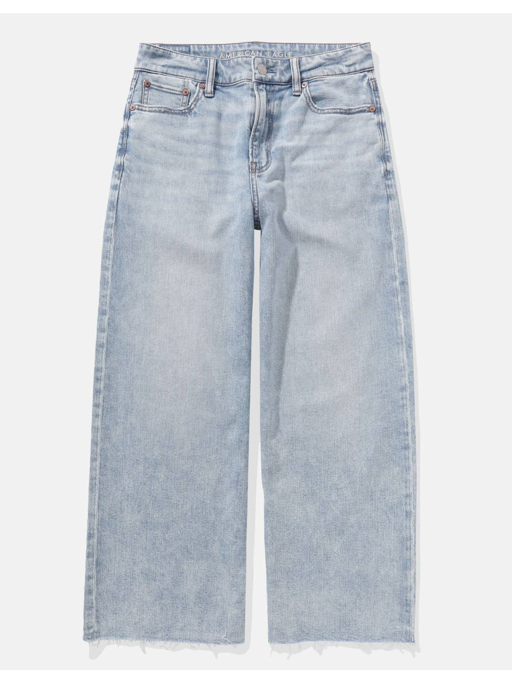 Women Blue Super High Rise Ultra Baggy Wide Leg Crop Jeans | BG78 - view 3