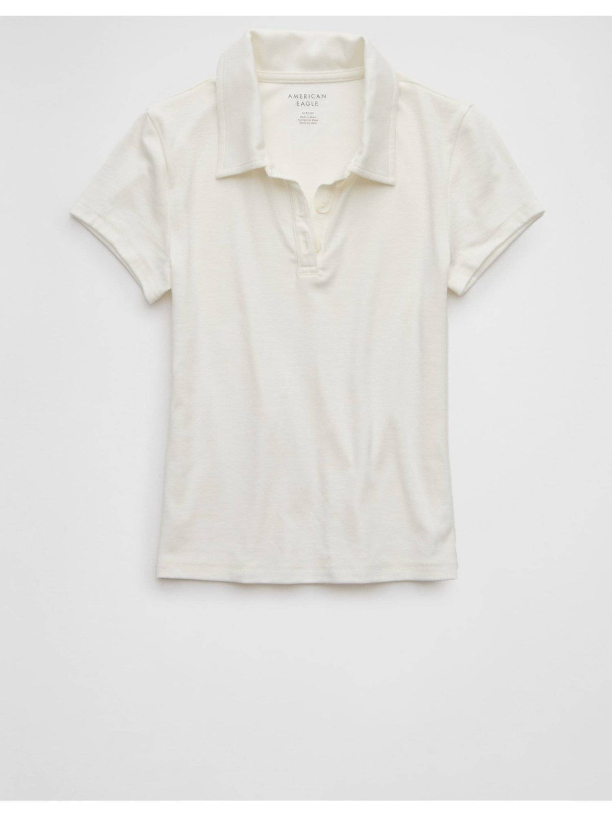 Women Off White Solid Polo T-Shirt | PW43 - view 5