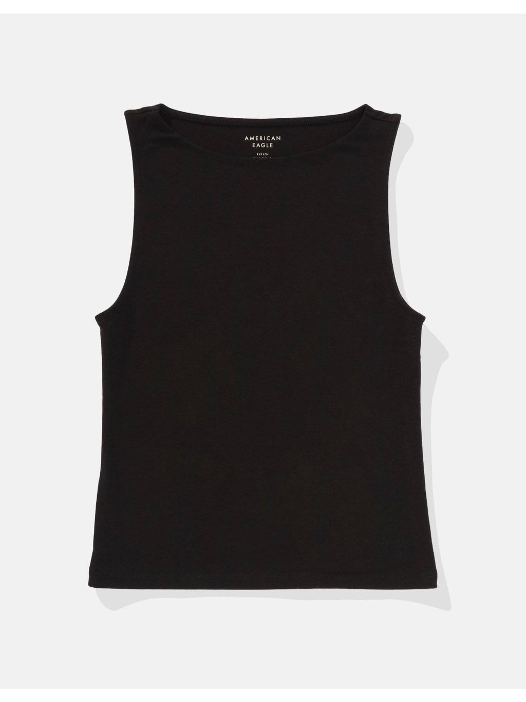 Women Black Boat Neck Tank Top | TT98 - view 3