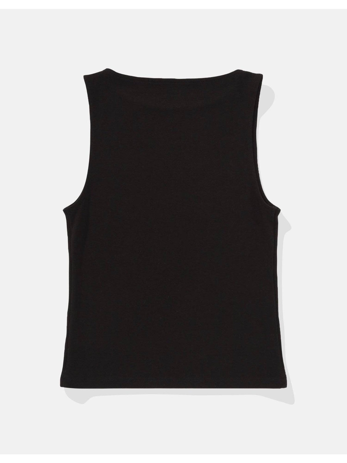 Women Black Boat Neck Tank Top | TT98 - view 4