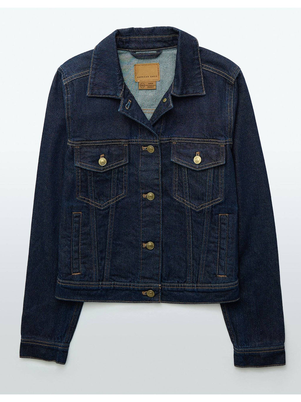 Women Navy Blue Classic Denim Jacket | JC78 - view 3