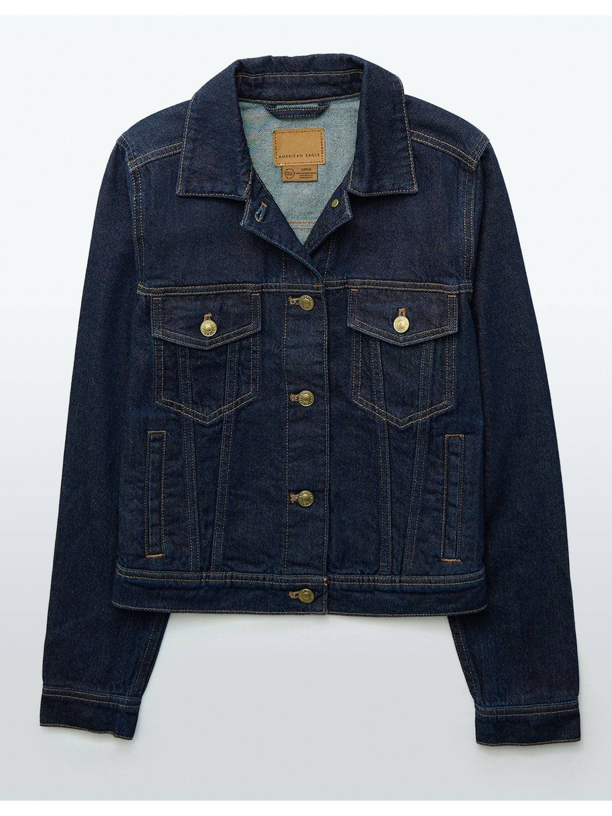 Women Navy Blue Classic Denim Jacket | JC78 - view 3
