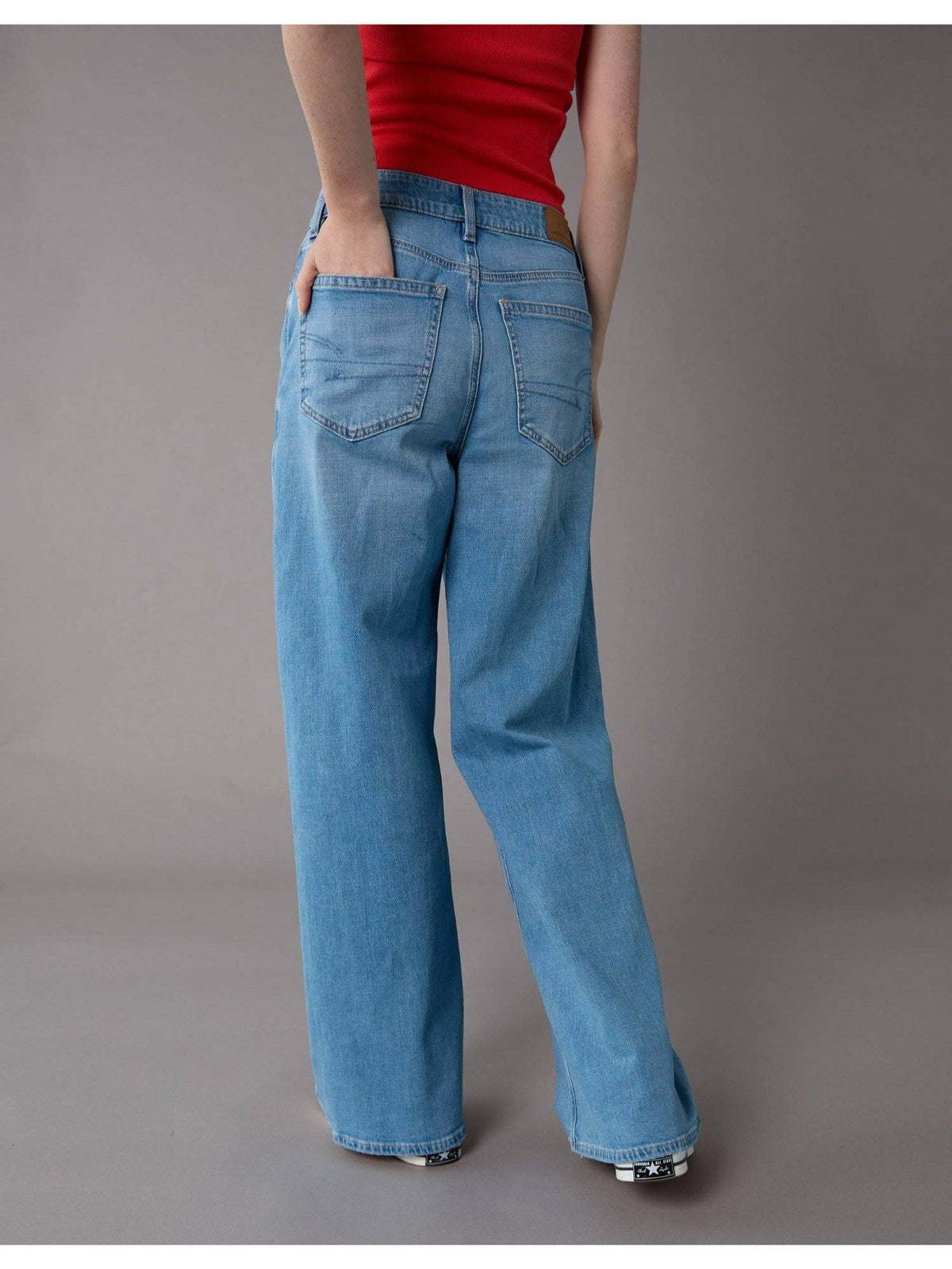 Women Blue Super High Rise Baggy Wide-leg Jeans | BG78 - view 2