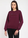 Wine Embellished Sweatshirt | HD56 - view 1