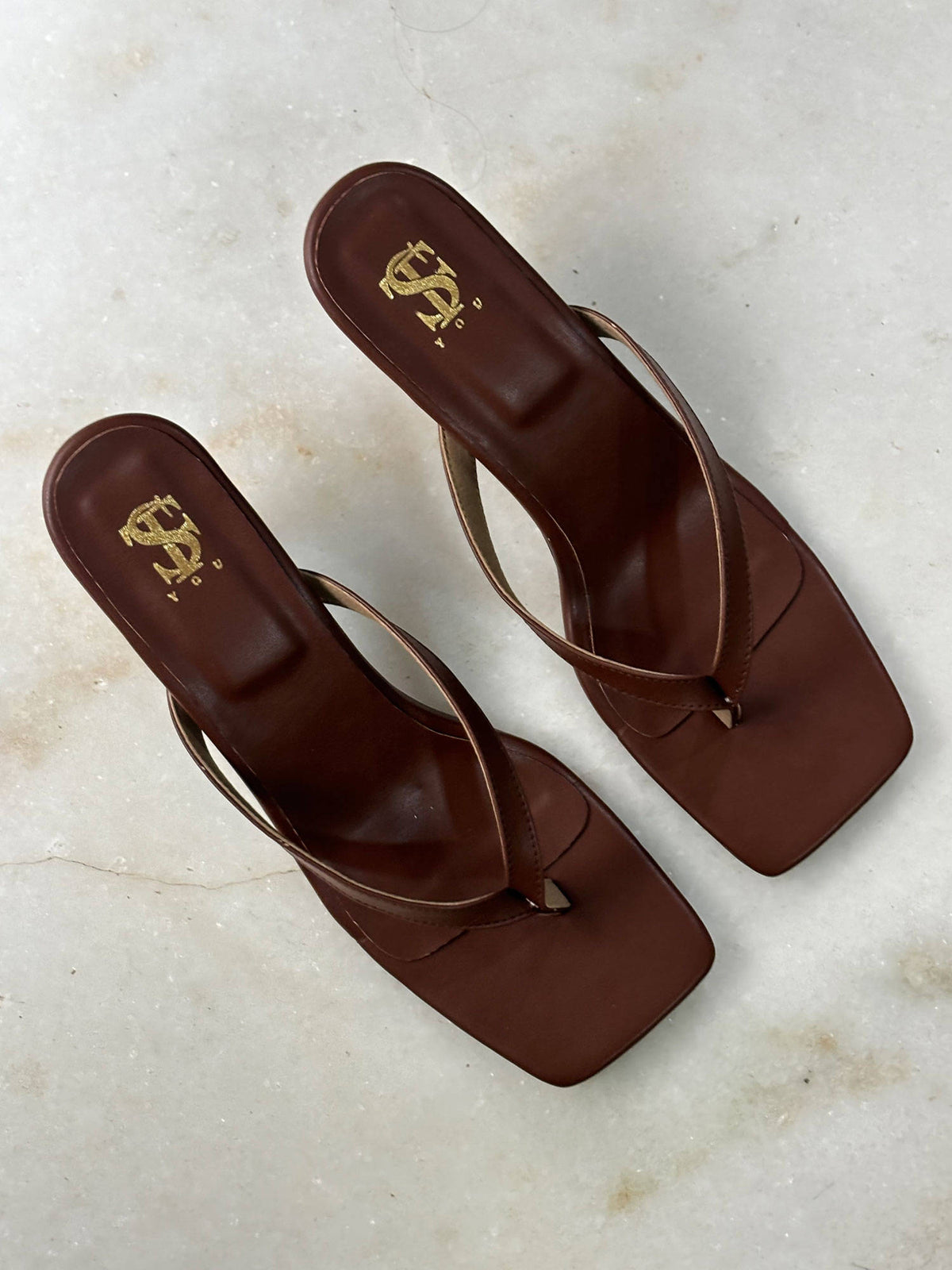 Mocha Thong Heels | H78 - view 6