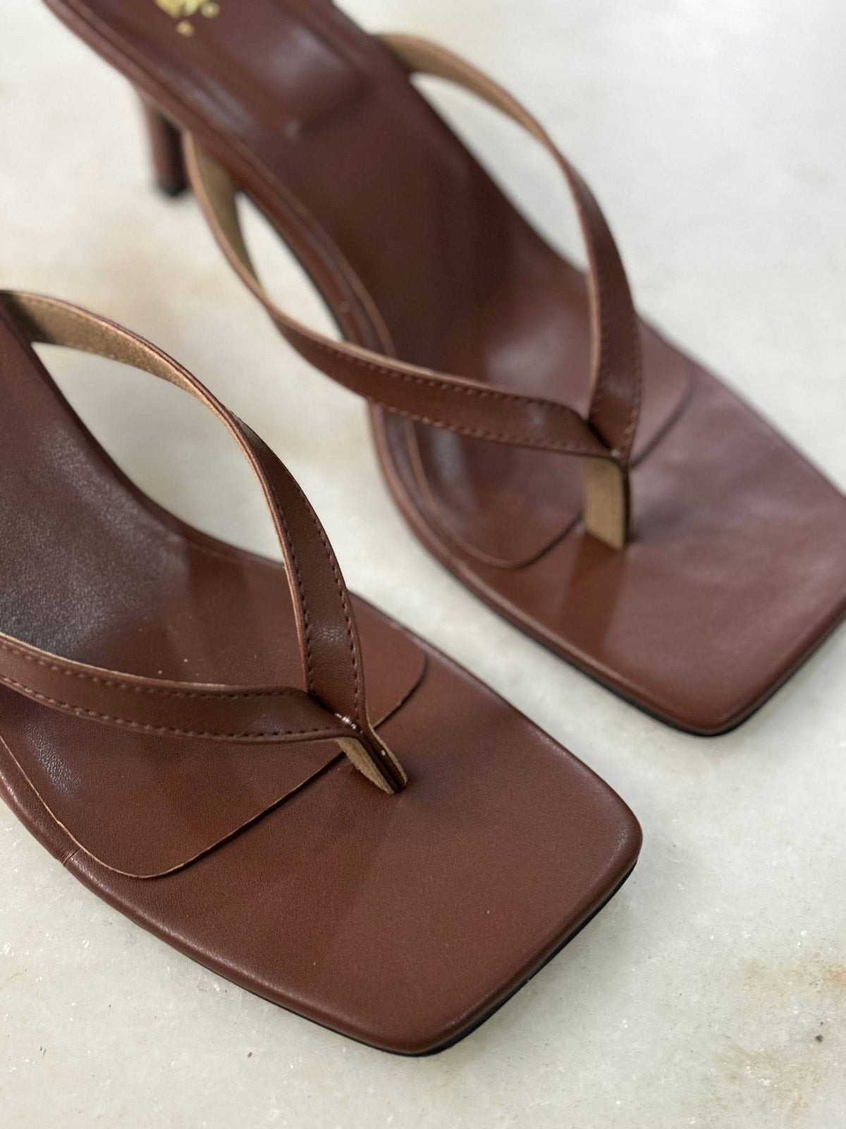 Mocha Thong Heels | H78 - view 7