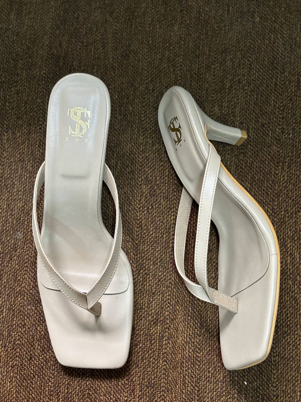 Mocha Thong Heels | H78 - view 2