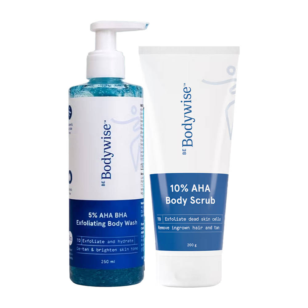 De-tanning and Exfoliating - 5% AHA BHA Body Wash + 10% AHA Body Scrub Combo | BWS9 - view 1