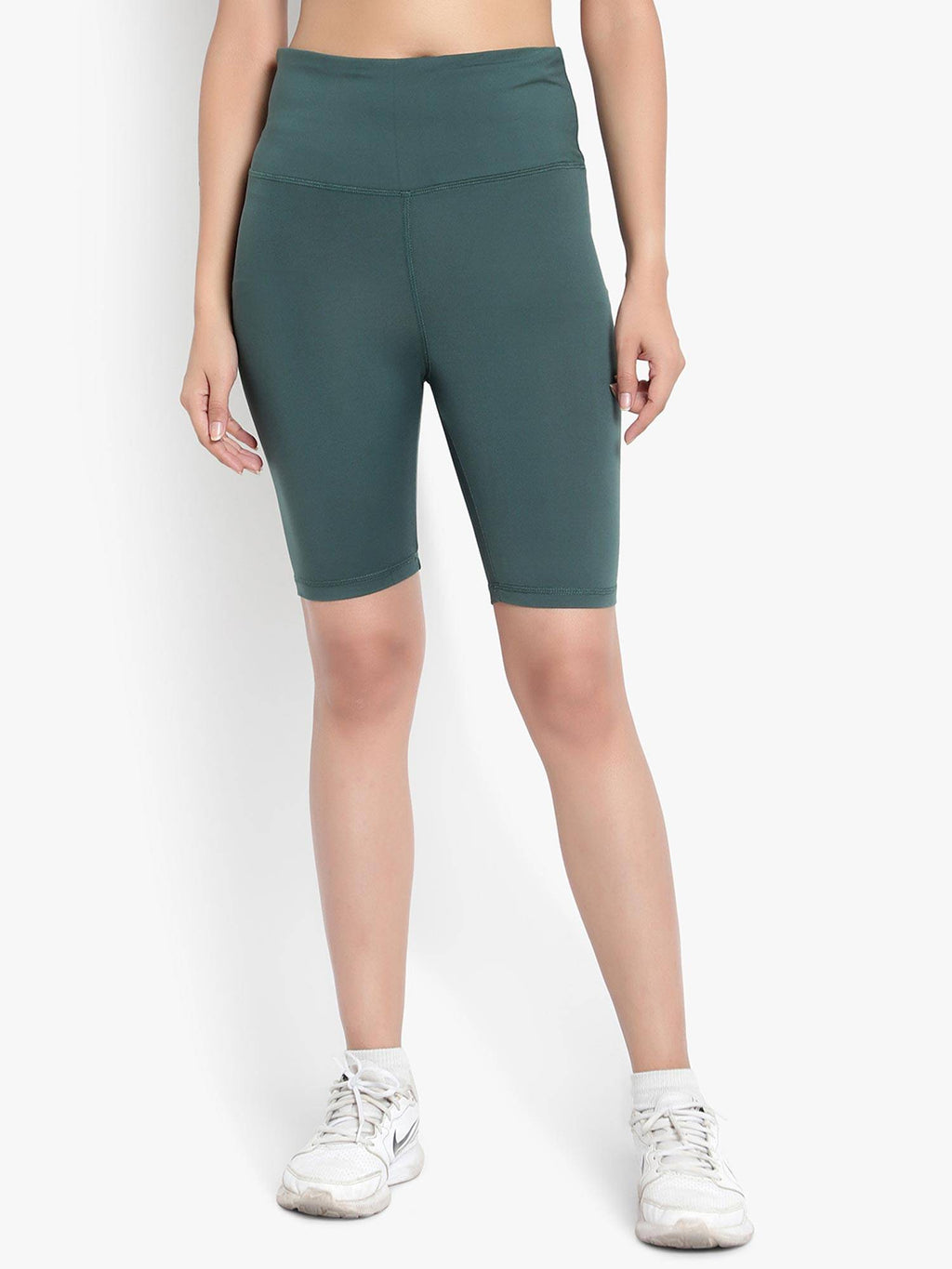 WearJukebox Easy Breezy Olive High Waist Shorts - view 1