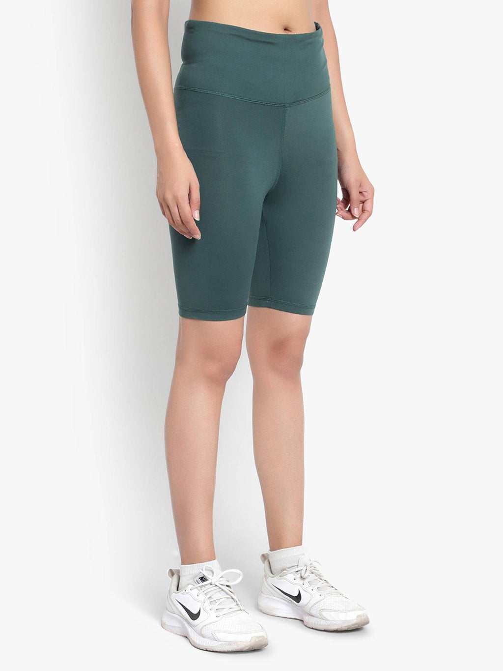 WearJukebox Easy Breezy Olive High Waist Shorts - view 3