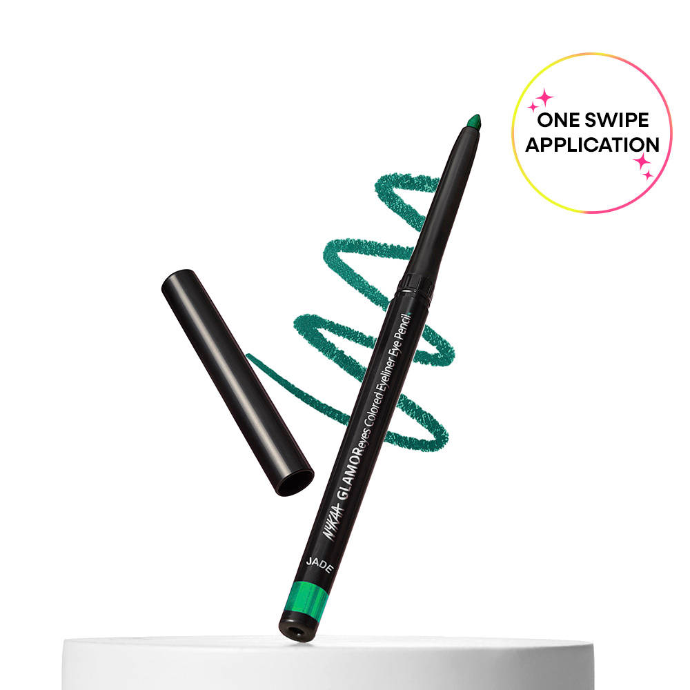 Nykaa GLAMOReyes Waterproof & Smudgeproof Colored Kajal Eyeliner Eye Pencil | E20 - view 19
