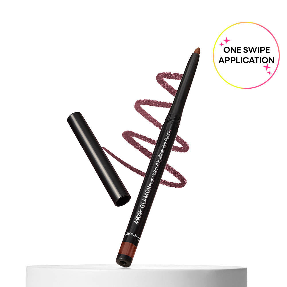 Nykaa GLAMOReyes Waterproof & Smudgeproof Colored Kajal Eyeliner Eye Pencil | E20 - view 1