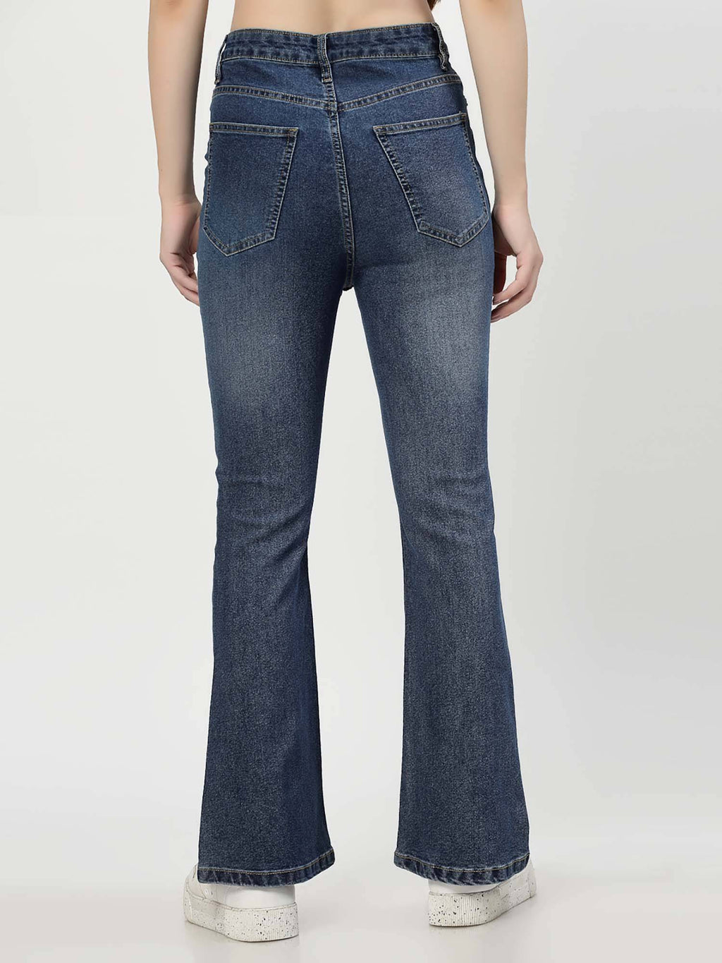 Boot Cut Mid Rise Blue Jeans | BT10 - view 2