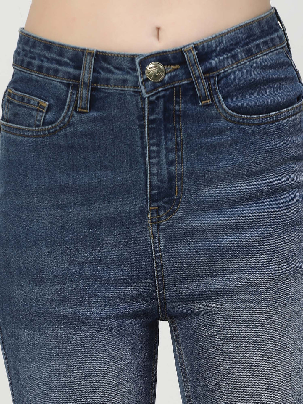 Boot Cut Mid Rise Blue Jeans | BT10 - view 5