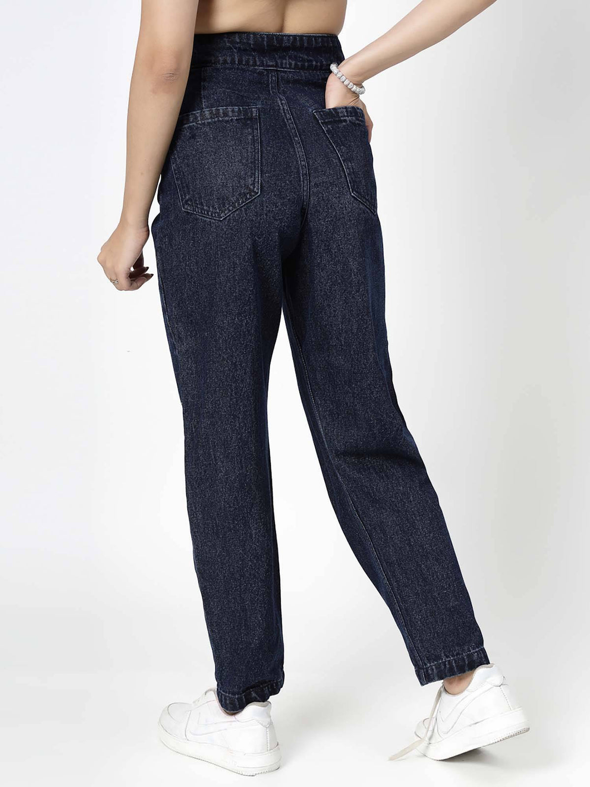 Balloon Bottom Navy Blue Jeans | RF89 - view 2